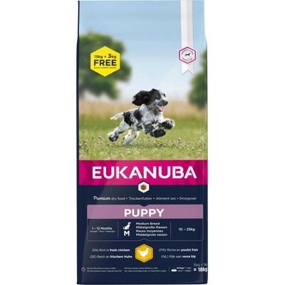 Eukanuba Puppy Medium 18 kg