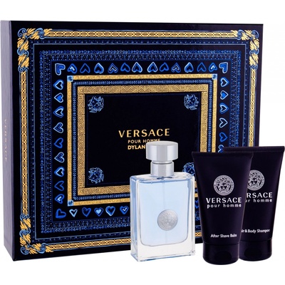 Versace Pour Homme EDT 50 ml + sprchový gel 50 ml + balzám po holení 50 ml dárková sada