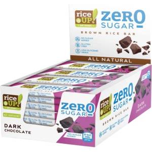 RiceUP! Brown Rice Bar Zero Sugar [20 x 18 грама] Тъмен шоколад