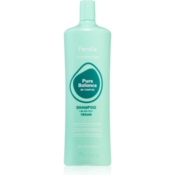 Fanola Vitamins Pure Balance Shampoo почистващ шампоан против мазен пърхот 1000ml