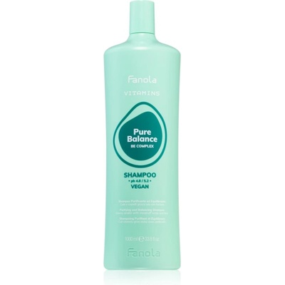 Fanola Vitamins Pure Balance Shampoo почистващ шампоан против мазен пърхот 1000ml