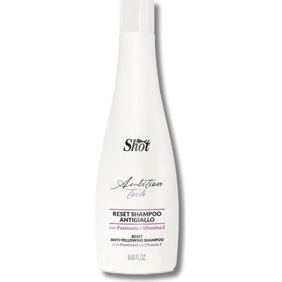 Shot Ambition Tech Reset Anti Yellowing Shampoo šampón proti nežiadúcim odleskom 250 ml