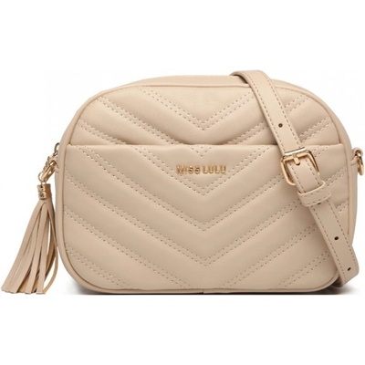 Miss Lulu dámska crossbody kabelka Anife khaki béžová