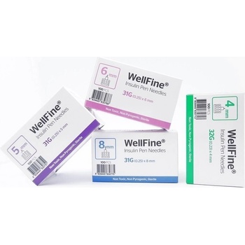 Инсулинови игли, MedExel WellFine Insuline Pen needles 31G (0.25)x8mm 100 pcs