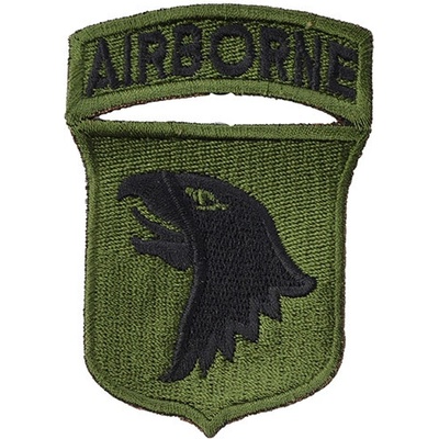 NAVYS Nášivka 101st AIRBORNE DIVISION - ZELENÁ