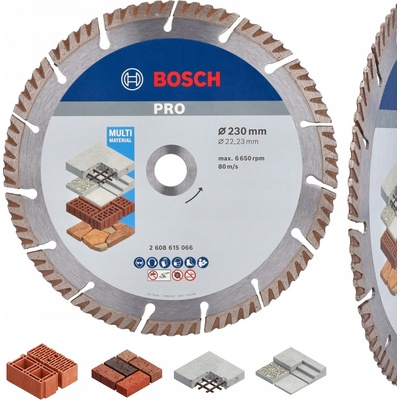 BOSCH DIAMANTOVÝ KOTOUČ 230 UNIVERSAL železobeton cihla