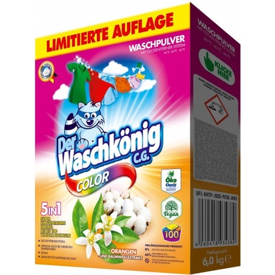 Waschkönig 6kg prací prášok Color Orangen 100 PD