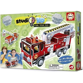 Educa Studio 3D model Hasičské vozidlo