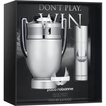 Paco Rabanne Invictus Подаръчен комплект, Тоалетна вода 100ml + Тоалетна вода 10ml, мъже