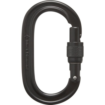 Black Diamond Карабинер с щифт Black diamond Oval Keylock Screwgate Carabiner Screwgate carabiner - Black - размер One Size (321-0312-0111)