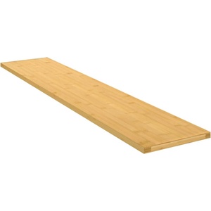 vidaXL Стенен рафт 100x20x1, 5 см бамбук (352727)