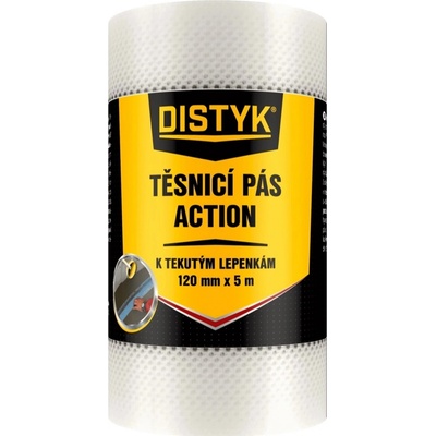 TĚSNICÍ PÁS ACTION Distyk, 120 mm x 5 m, šedý