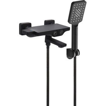 Image 1 of TOYA Термостатен смесител за душ / вана със слушалка fala noir 2 (euro 75888)