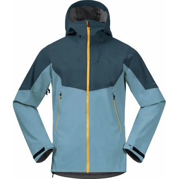 Bergans Senja Hybrid Softshell Jacket Smoke Blue/Orion Blue/Light Golden Yellow S Ски яке (8704-25300-S)