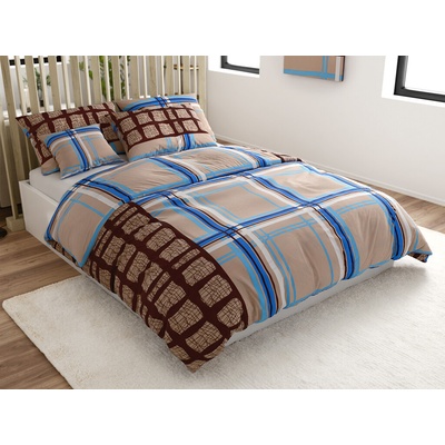 Textilomanie obliečky z mikrosaténu TESSIMO béžové 70x90 140x200