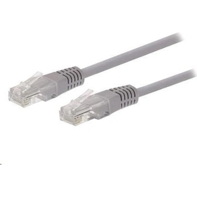 C-Tech CB-PP5-025 patch, Cat5e, UTP, 0,25m, sivý