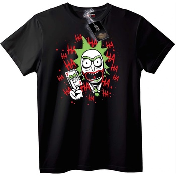 NOONEBRAND Тениска Joker Ha Ha - M, Black