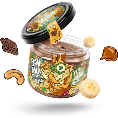 Lifelike Banana Caramel Choco Twister 300 g