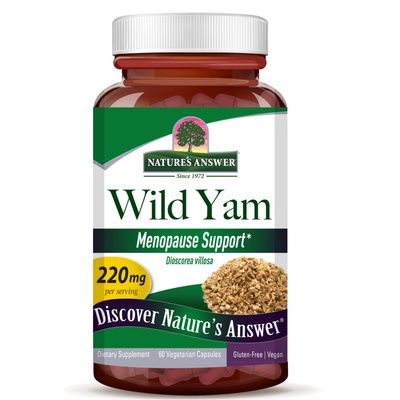 Nature's Answer Wild Yam, екстракт, 220 mg, 60 растителни капсули