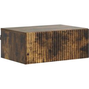 vidaXL Спален шкаф с монтаж на стена Опушен дъб 49 x 34, 5 x 20 см (898455)