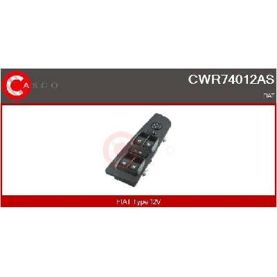 Spínač, zvedací zařízení oken CASCO CWR74012AS