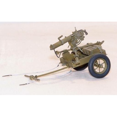 Plus Model U.S. Hand cart M3A1 with Browning 1:35