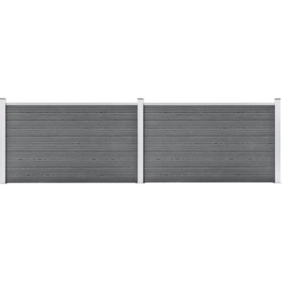 zahrada-XL Zahradní plot WPC 353 x 106 cm šedý