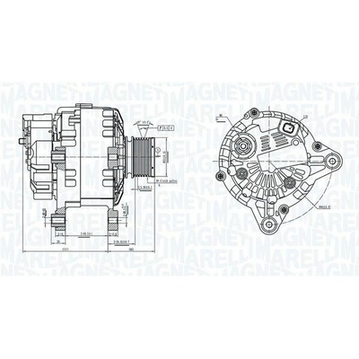 Alternátor MAGNETI MARELLI 063739064010