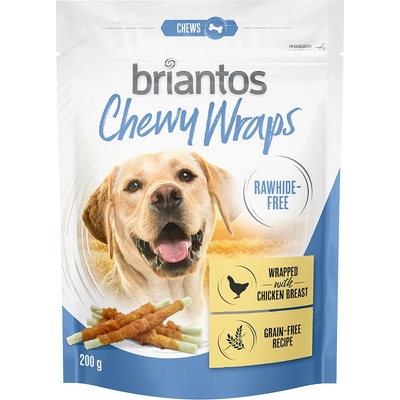 Briantos Chewy Wraps bez surovej kože pre psov kačacie 2 x 200 g