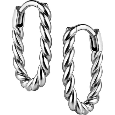 Zlaton Náušnice bílé zlato spirála visací 1.5cm 1.75g 000960506246