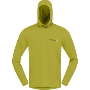 Norrøna Мъжка спортна тениска Norrøna Femund Tech Hood Sport shirt - Golden Lime (216-8321-0113)