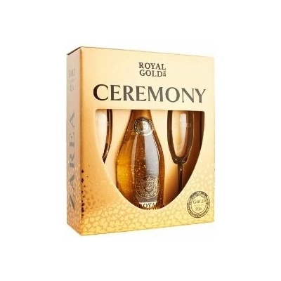 Zarea Royal Gold Ceremony 11% 0,75 l (darčekové balenie 2 poháre)