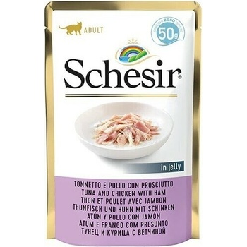 Schesir Cat Adult tuňák kura šunka 50 g
