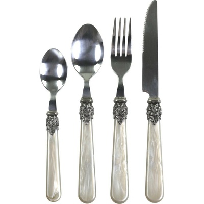 Chic Antique 4 ks starožitné champagne sada príboru Linas 23 cm