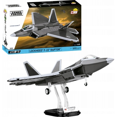 COBI 5855 Armed Forces Americké pokročilé stíhacie lietadlo Lockheed Martin F-22 Raptor