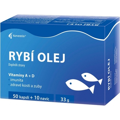 Noventis Rybí olej 50+10 kapslí