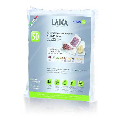 Гофрирани / релефни пликове за вакуумиране Laica 25x30 см - 100бр. 2xVT35100 (2xVT35100)