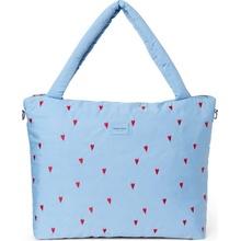 Studio Noos Puffy Diaper Bag taška Light Blue Hearts
