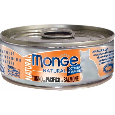 MONGE Natural Cat tuniak s lososom 80 g