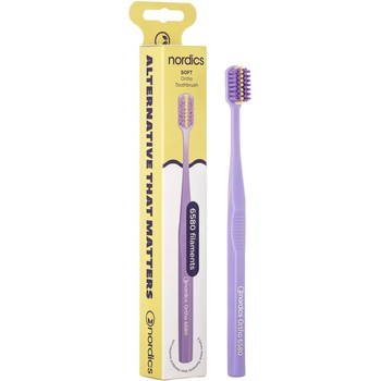 Nordics Премиум Орто четка за зъби 6580, Soft, лилава