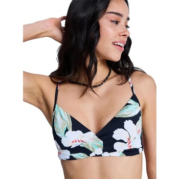 Roxy Essentials PT Wrap Bralette bikini top - Black (Anthracite Spring Charming)