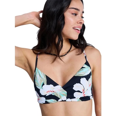 Roxy Essentials PT Wrap Bralette bikini top - Black (Anthracite Spring Charming)