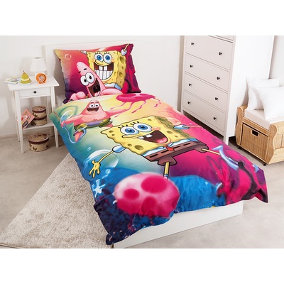 Jerry Fabrics Obliečky Sponge Bob blue 70x90 140x200