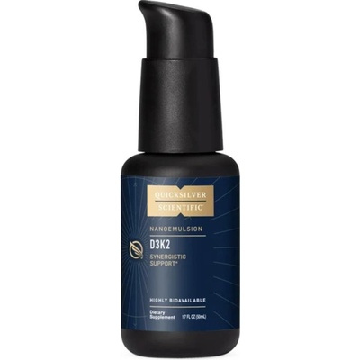 Quicksilver Scientific D3K2, vitaminy D3 a K2, podpora kostí, nanoemulze, 50 ml