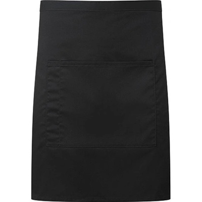 Premier Workwear Gastro zástěra PR141 Black Pantone Black C 70x50cm
