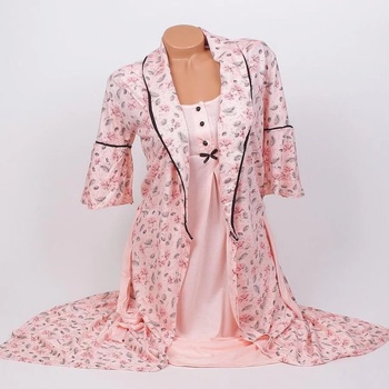 Image 1 of Бебешко розов комплект за бременни на цветя и клонки