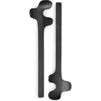 Born in Sweden Лъжици за салати Leaf матирана неръждаема стомана черни 2 бр (7340348)