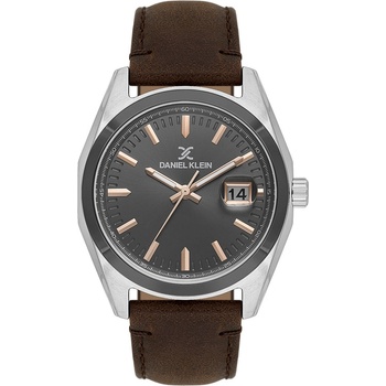 Daniel Klein DK. 1.14138-6 - Мъжки часовник, Premium, Кварцов, 42mm, 5 ATM, Сив