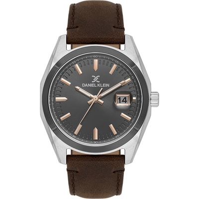 Daniel Klein DK. 1.14138-6 - Мъжки часовник, Premium, Кварцов, 42mm, 5 ATM, Сив