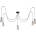 Helam Пендел TUBE LONG 5xE27/15W/230V черен/хром (HE1590)